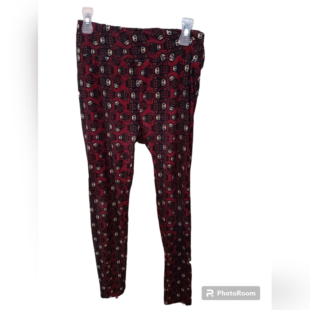 LuLaRoe Owl Leggings One Size Like New